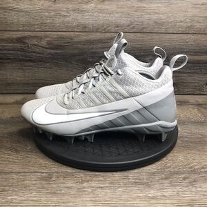 Nike Alpha Huarache 6 Pro LAX Gray Lacrosse Cleats 904581-012 Men's Size 10.5